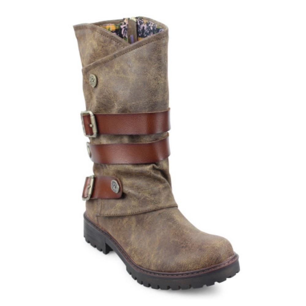 Blowfish Malibu Rider Moto Boots | Buckle Strap Vegan Boots | Size 7 - Picture 5 of 15